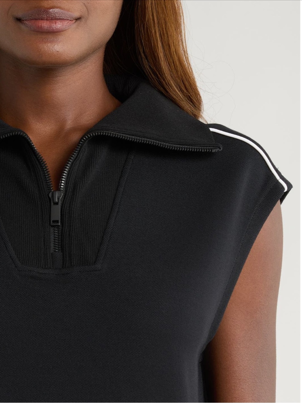 Spanx Airpique Sleeveless Half Zip - Picture 4 of 6